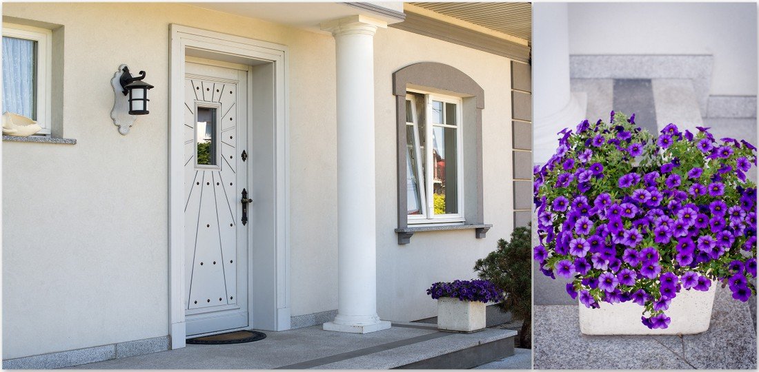 Oak external doors of a suburban property (traditional doors) – first class made to measure doors – best oak bespoke entrance doors