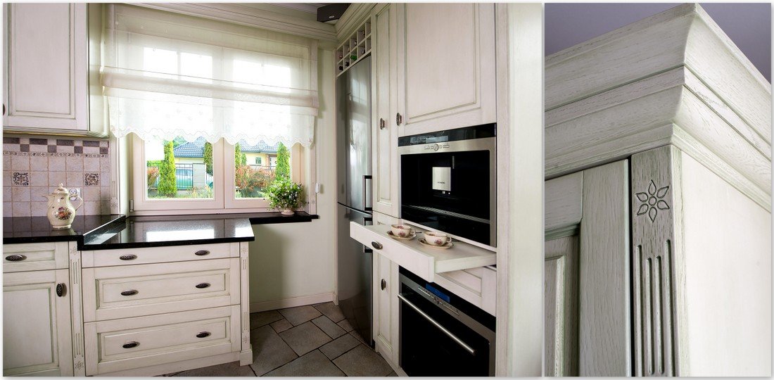 Built in kitchen cabinets – stylish wooden custom made dream kitchen
